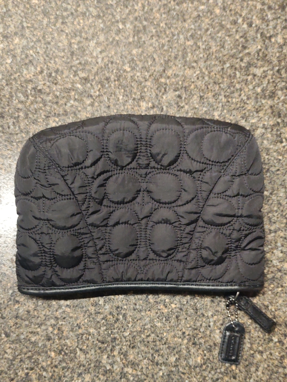 Coach Black Quilted Cosmetic Pouch - Picture 4 of 14